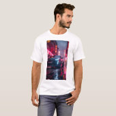 黒お洒落キャデラックCT5車壁紙Tシャツ Tシャツ (正面フル)