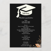 黒お洒落卒業パーティーディナーメニュー メニュー (正面)