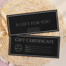 黒お洒落印付きギフト企業の証明書付