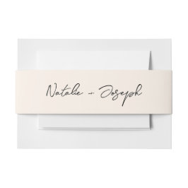 黒お洒落手書きレトロおもしろいキュイ結婚ズ 招待状ベリーバンド