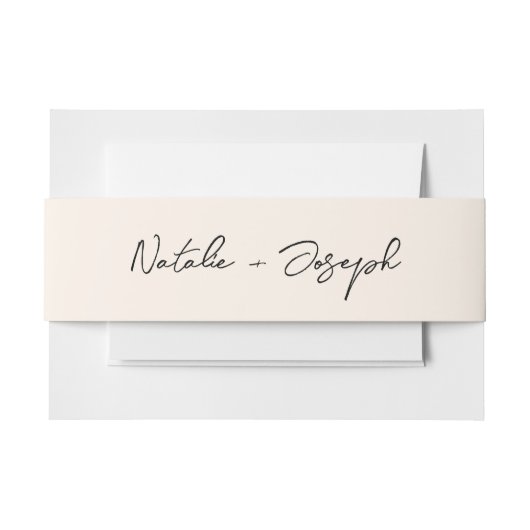 黒お洒落手書きレトロおもしろいキュイ結婚ズ 招待状ベリーバンド (正面例)