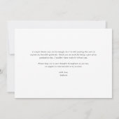 黒お洒落書卒業 サンキューカード (裏面)