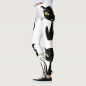 黒お洒落猫 レギンス (左)