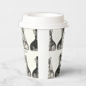 黒お洒落白ヴィンテージコルギ結婚ズ 紙コップ (右)