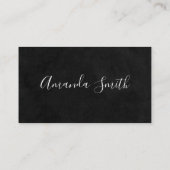 黒お洒落白 名刺 (裏面)