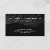 黒お洒落色 | 技術背景 名刺 (裏面)