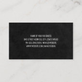 黒お洒落色 |金属トリムバー 名刺 (裏面)