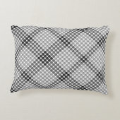 黒からグレーのボールまたは穴、十字形の正方形 アクセントクッション (裏面)