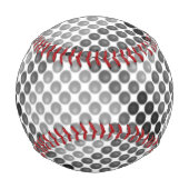 黒からグレーのボールまたは穴、十字形の正方形 野球ボール (裏面)