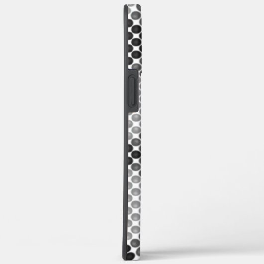 黒からグレーのボールまたは穴、十字形の正方形 Case-Mate iPhoneケース (裏面 / 右)