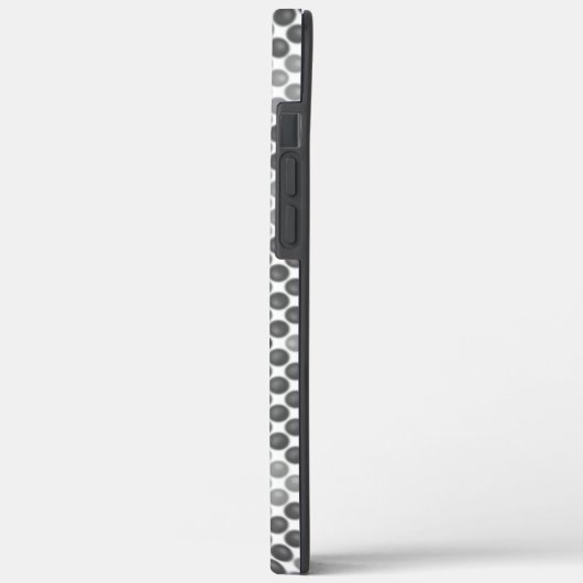 黒からグレーのボールまたは穴、十字形の正方形 Case-Mate iPhoneケース (裏面 / 左)