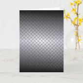 黒からスチール製のダイヤモンド空白のプレート内側カード カード (黄色い花)