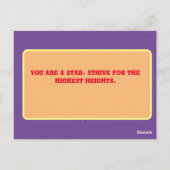 黒から学校の標準はがき ポストカード (裏面)