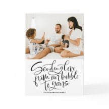 黒から愛を送る私たちのバブルからあなたの写真