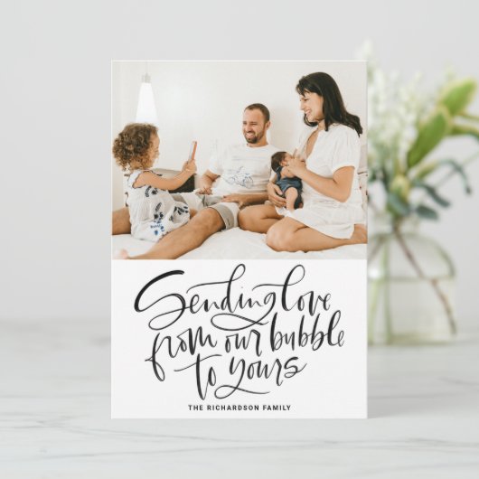 黒から愛を送る私たちのバブルからあなたの写真 シーズンカード (スタンド正面)