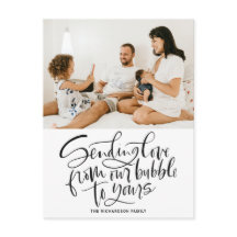 黒から愛を送る私たちのバブルからあなたの写真