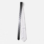 黒から明るいスチールのフェードダイヤモンド板の背景 ネクタイ (裏面)