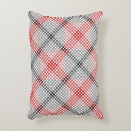 黒から赤のボールまたは穴、正方形を形成風変わりする アクセントクッション