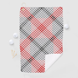 黒から赤のボールまたは穴、正方形を形成風変わりする ゴルフタオル