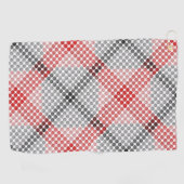 黒から赤のボールまたは穴、正方形を形成風変わりする ゴルフタオル (横)