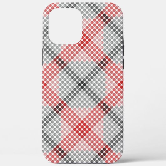 黒から赤のボールまたは穴、正方形を形成風変わりする Case-Mate iPhoneケース (裏面)