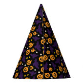 黒かわいいカボチャ&こうもりハロウィン誕生日 パーティーハット (裏面)