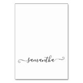 黒かわいい署名名の座席表 テーブルナンバー (正面)