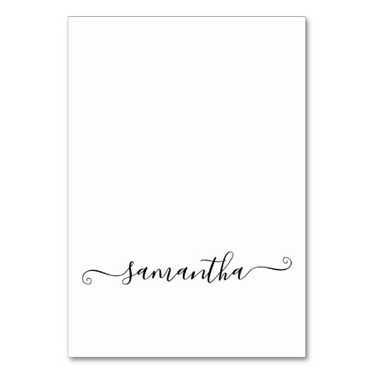 黒かわいい署名名の座席表 テーブルナンバー (正面)