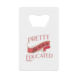 黒かわいらしく教育された クレジットカード栓抜き