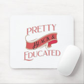 黒かわいらしく教育された マウスパッド (マウス)