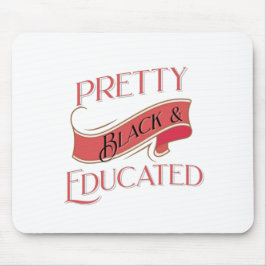 黒かわいらしく教育された マウスパッド