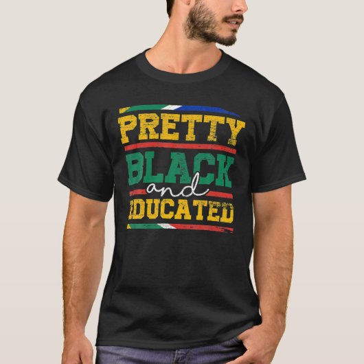 黒かわいらしと教育を受けた女性の黒い歴史 Tシャツ (正面)