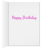 黒かわいらしと白のバラのグリーティングカード (内側 (右))