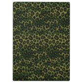 黒かわいらしと緑のグリッターデザインクリップボード クリップボード (裏面)