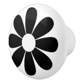 黒かわいらしデイジー セラミックノブ (右)