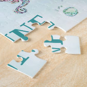 黒かわいらし人魚、アフリカ系アメリカ人人人魚 ジグソーパズル (側面)