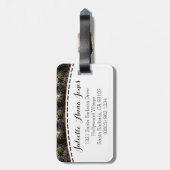 黒かわいらし名荷札 ラゲッジタグ (裏面縦)