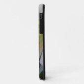 黒かわいらし色の純粋な白のイースターユリの花 Case-Mate iPhoneケース (裏面/左)