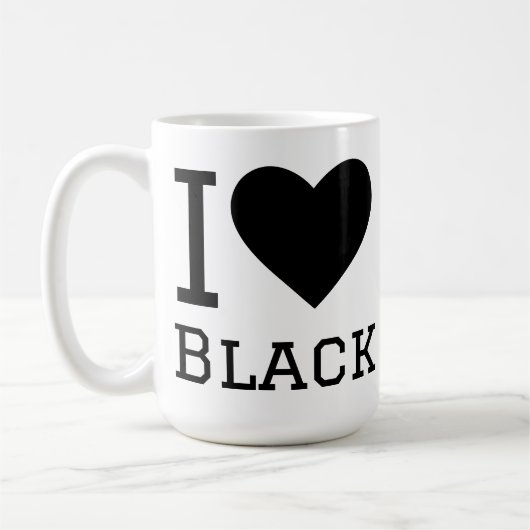 黒が好き コーヒーマグカップ (左)
