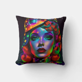 黒が赤に上陸したとき – Ken Gage Art クッション