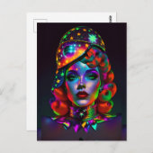 黒が赤に上陸したとき – Ken Gage Art ポストカード (正面/裏面)