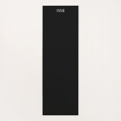 黒きらめく夜の空に白い雪片 ヨガマット (裏面)