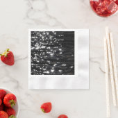 黒きらめく水 縁ありカクテルナプキン (インサイチュ)