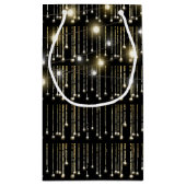 黒きらめく色の照明 スモールペーパーバッグ (裏面)