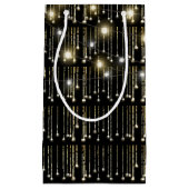 黒きらめく色の照明 スモールペーパーバッグ (正面)