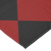 黒くおよび赤いダイヤモンドのレジ係のプリント テーブルクロス (アングル)