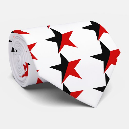 黒くおよび赤い星のAnarcho Syndicalismのアナキズム ネクタイ (ロール)