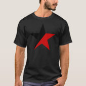 黒くおよび赤い星のAnarcho Syndicalismのアナキズム Tシャツ (正面)