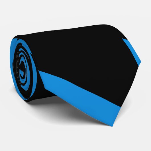 黒くおよび青の広い大学ストライプ ネクタイ (ロール)