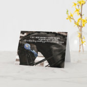 黒くおよび青5x7挨拶状 カード (黄色い花)